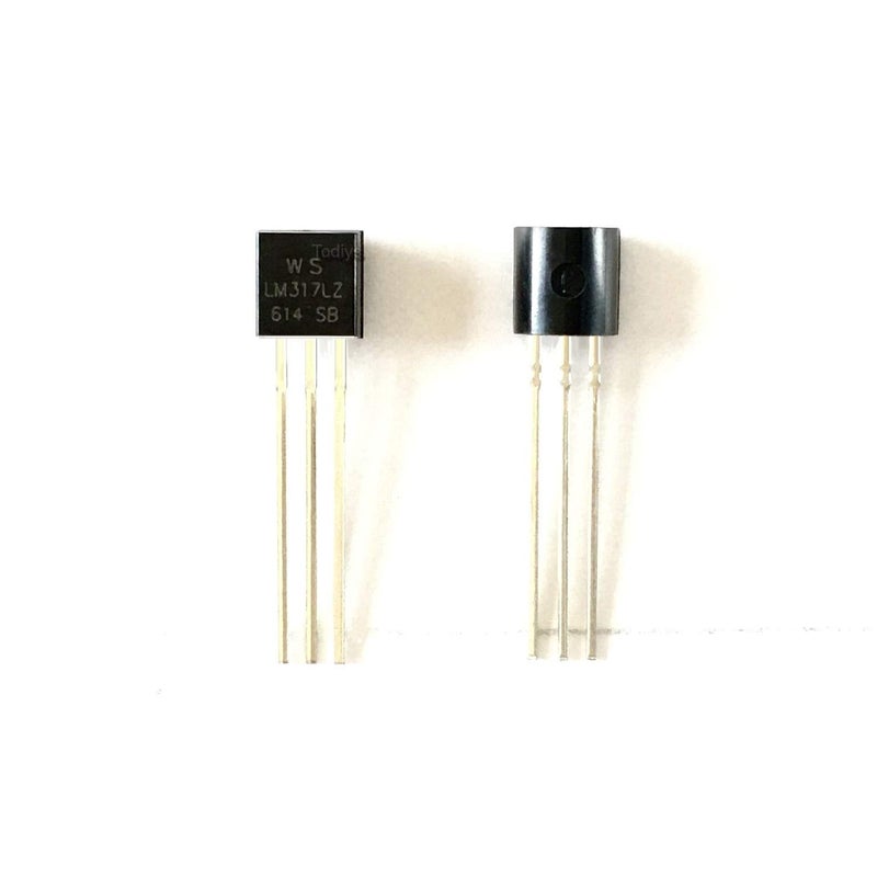 Todiys New 50Pcs for LM317 LM317L LM317LZ TO-92 Low Current 1.2V to 37V Adjustable Voltage Regulator IC LM317LZG